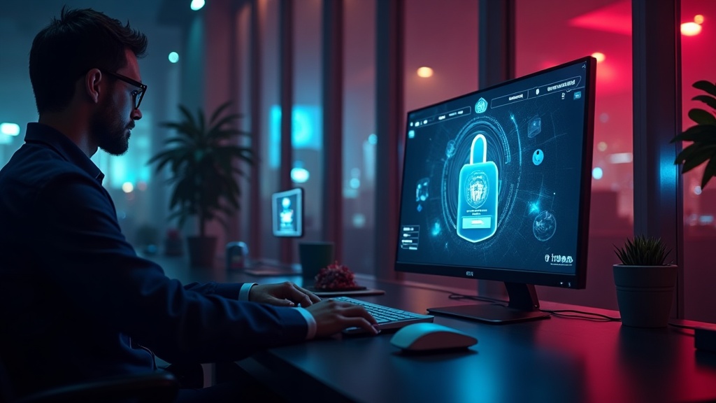 Player entering login details at a neon-lit casino screen